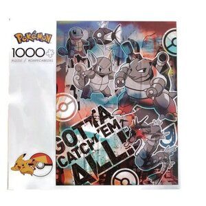 Pokemon Jigsaw Puzzle Squirtle Evolution Graffiti Buffalo Games 1000 Pcs #10600
